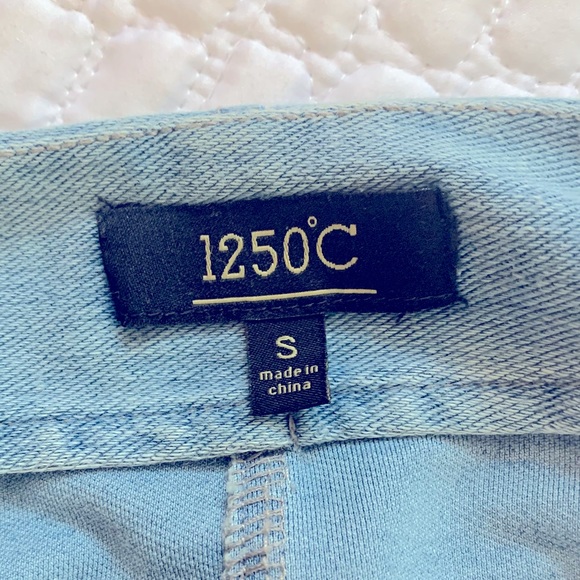 Beaded Mini Denim Skirt - Picture 7 of 7